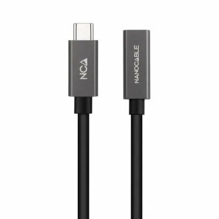 Cable Alargador USB 3.2 Nanocable 10.01.4402/ USB Tipo-C Macho - USB Tipo-C Hembra/ 2m/ Negro - Imagen 7