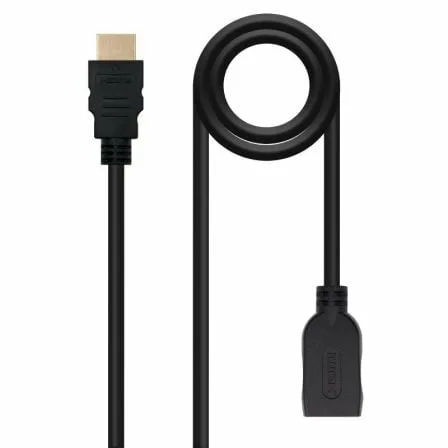 Cable Alargador HDMI Nanocable 10.15.1012/ HDMI Macho - HDMI Hembra/ 2m/ Negro - Imagen 7