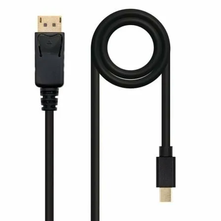 Cable Mini DisplayPort 1.2 4K Nanocable 10.15.2402/ Mini DisplayPort Macho - DisplayPort Macho/ 2m/ Negro - Imagen 7