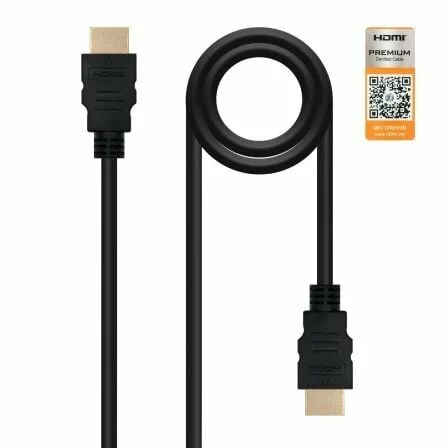 Cable HDMI 2.0 4K Nanocable 10.15.3602/ HDMI Macho - HDMI Macho/ 2m/ Certificado/ Negro - Imagen 7