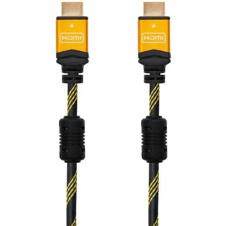 Cable HDMI 2.0 4K Nanocable 10.15.1602/ HDMI Macho - HDMI Macho/ 1.5m/ Negro/ Naranja - Imagen 8