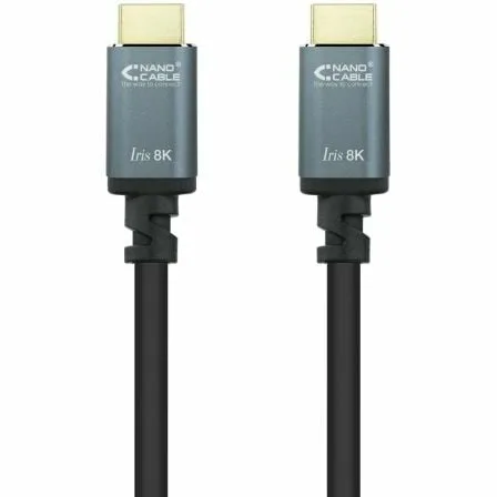 Cable HDMI 2.1 IRIS 8K Nanocable 10.15.8005/ HDMI Macho - HDMI Macho/ 5m/ Negro - Imagen 8
