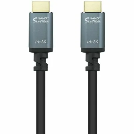 Cable HDMI 2.1 IRIS 8K Nanocable 10.15.8010/ HDMI Macho - HDMI Macho/ 10m/ Negro - Imagen 8