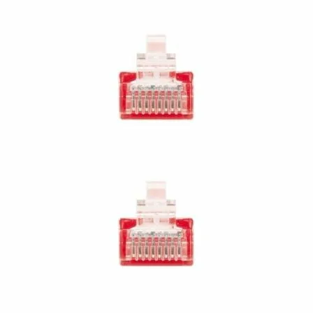 Cable de Red RJ45 UTP Nanocable 10.20.0400-L25-R Cat.6/ 25cm/ Rojo - Imagen 9