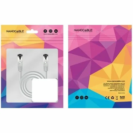 Cable de Red RJ45 SSTP Nanocable 10.20.2001-L150 Cat.8.1/ 1.5m/ Gris - Imagen 4