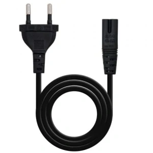 Cable Alimentación Forma 8 Nanocable 10.22.0402-L300/ CEE7/16 Macho - C7 Hembra/ 3m/ Negro