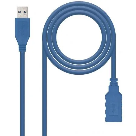 Cable Alargador USB 3.0 Nanocable 10.01.0902-BL/ USB Macho - USB Hembra/ 2m/ Azul - Imagen 8