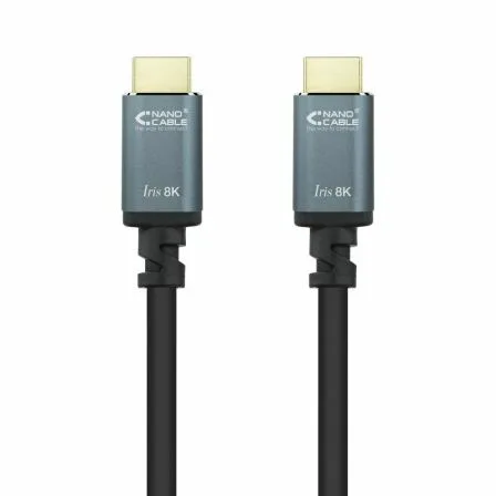 Cable HDMI 2.1 8K Nanocable 10.15.8001/ HDMI Macho - HDMI Macho/ 1m/ Negro - Imagen 7