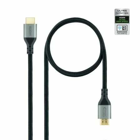 Cable HDMI 2.1 8K Nanocable 10.15.8102/ HDMI Macho - HDMI Macho/ 2m/ Certificado/ Negro - Imagen 8