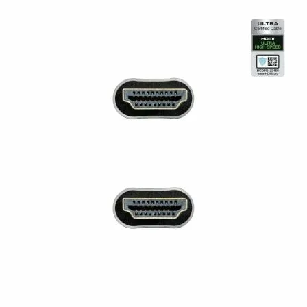 Cable HDMI 2.1 8K Nanocable 10.15.8102/ HDMI Macho - HDMI Macho/ 2m/ Certificado/ Negro - Imagen 9