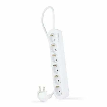 Regleta Nanocable 10.37.0006-NS/ 6 Tomas de Corriente/ Cable 1.4m/ Blanca - Imagen 7