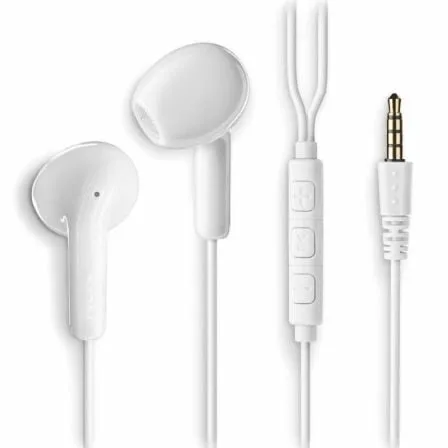 Auriculares Intrauditivos NGS Cross Flip/ con Micrófono/ Jack 3.5/ Blancos - Imagen 4