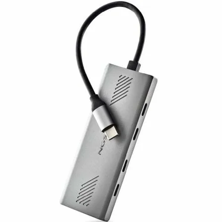 Hub USB Tipo-C NGS Wonder4-C/ 4xUSB Tipo-C/ Gris - Imagen 8