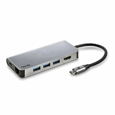 Docking USB Tipo-C NGS WonderDock8/ 3xUSB/ 1xUSB Tipo-C DP/ 1xHDMI 4K/ 1xRJ45/ 1xLector Tarjetas SD - Imagen 7
