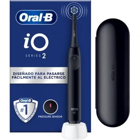 Cepillo Dental Braun Oral-B iO 2/ Incluye 2 Recambios/ Negro - Imagen 3