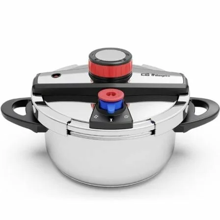 Olla a Presión Orbegozo HP 4200/ 4L/ Acero Inoxidable/ Apta para Inducción - Imagen 4