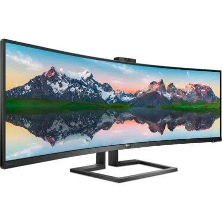 Monitor Profesional Ultrapanorámico Curvo Philips 499P9H 48.8"/ Dual QHD/ Webcam/ Multimedia/ Regulable en altura/ Negro - Imagen 8