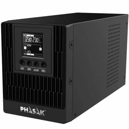 SAI Online Phasak 1000 VA Online LCD/ 1000VA-1000W/ 3 Salidas/ Formato Torre - Imagen 7