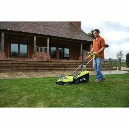 Cortacésped Ryobi RLM15E36H/ 1500W/ Corte Ø36cm/ Incluye Recolector de Hierba 45L y Adaptador Mulching - Imagen 3