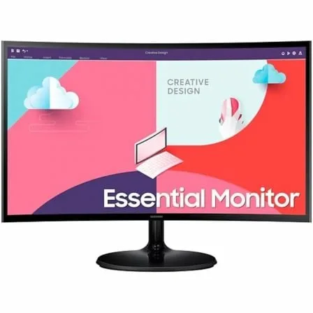 Monitor Profesional Curvo Samsung Essential Monitor S36C S27C364EAU/ 27"/ Full HD/ Negro - Imagen 7