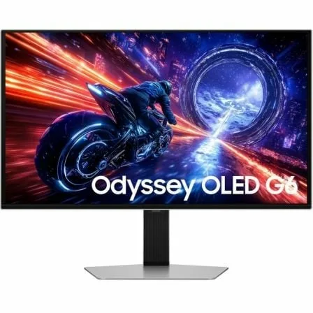 Monitor Gaming Samsung Odyssey OLED G6 G60SF S27FG602SU 27"/ QHD/ 0.03ms/ 500Hz/ QD-OLED/ Regulable en altura/ Plata - Imagen 4