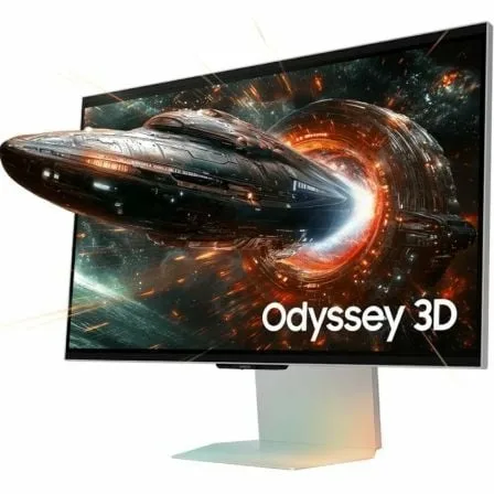 Monitor Gaming Samsung Odyssey 3D G90XF S27FG904XU 27"/ 4K/ 1ms/ 165Hz/ 3D/ Multimedia/ Regulable en altura/ Plata - Imagen 4