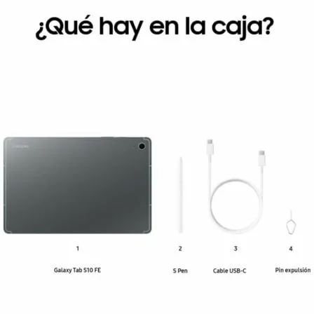 Tablet Samsung Galaxy Tab S10 FE 10.9"/ 12GB/ 256GB/ Octacore/ Gris - Imagen 7