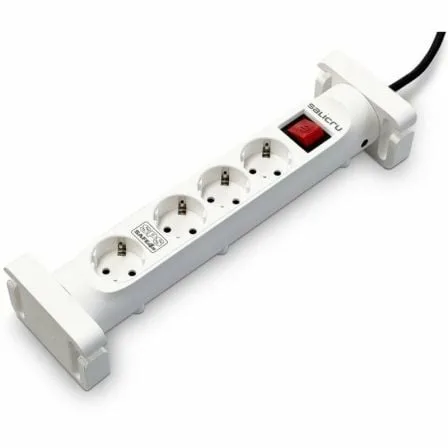 Regleta con interruptor Salicru SAFE 4S/ 4 Tomas de corriente/ Cable 1.4m/ Blanca - Imagen 4