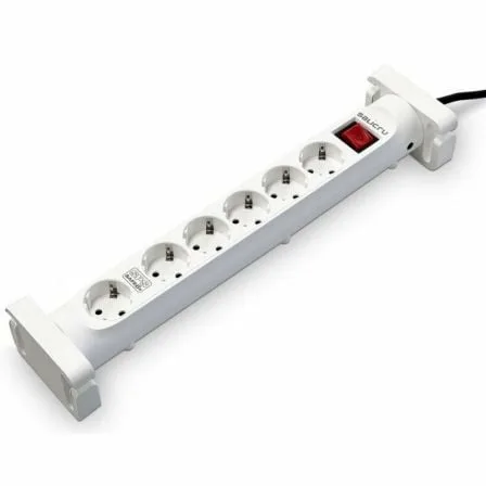 Regleta con interruptor Salicru SAFE 6S/ 6 Tomas de corriente/ Cable 1.4m/ Blanca - Imagen 4