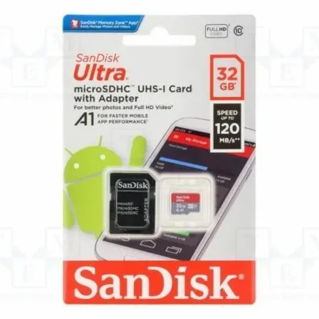 Tarjeta de Memoria SanDisk Ultra 32GB microSD HC UHS-I con Adaptador/ Clase 10/ 120MBs - Imagen 7