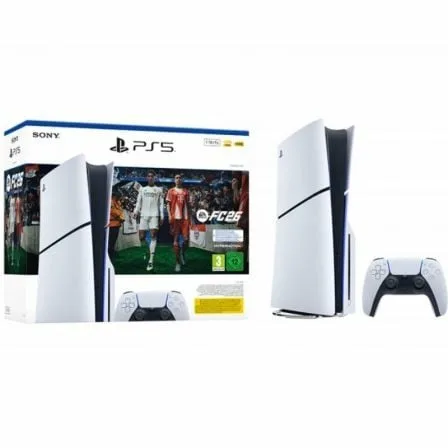 Consola Sony Playstation 5 - PS5 Slim Estándar 1TB/ Incluye Mando Dual Sense y Código de Juego EA Sports FC 26/ Chassis E - Imagen 5