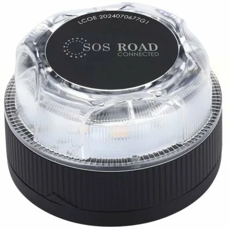 Luz baliza de emergencia para coche SOS Road Connected EL2024 V16/ Homologada/ Base Imantada/ Geolocalizable/ Funciona a Pilas - Imagen 6