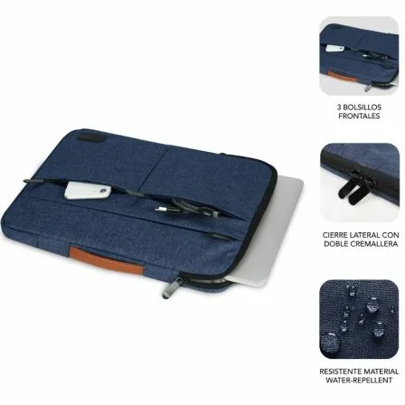 Funda Subblim Air Padding 360 Sleeve para Portátiles hasta 15.6"/ Azul - Imagen 9