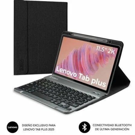Funda con Teclado Subblim Keytab Pro BT Lenovo Tab 2025 11.5"/ Negra - Imagen 4