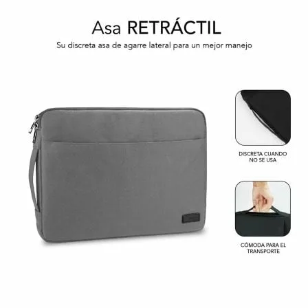 Funda Subblim Urban Laptop Sleeve para Portátiles hasta 15.6"/ Gris - Imagen 9