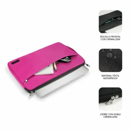 Funda Subblim Urban Laptop Sleeve para Portátiles hasta 15.6"/ Rosa - Imagen 8