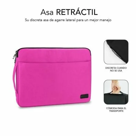 Funda Subblim Urban Laptop Sleeve para Portátiles hasta 15.6"/ Rosa - Imagen 9