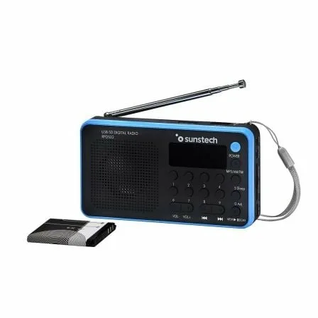 Radio Portátil Sunstech RPDS32BL/ con Batería/ Negra y Azul - Imagen 3