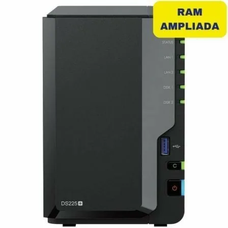 NAS Synology Diskstation DS225+/ 2 Bahías 3.5"- 2.5"/ 6GB DDR4/ Formato Torre - Imagen 4