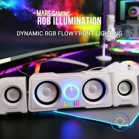 Altavoces Mars Gaming MS22W/ 35W/ 2.2/ Blancos - Imagen 9