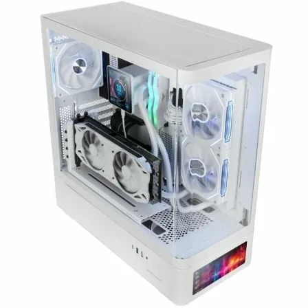 Caja Gaming Semitorre Mars Gaming MC-LCDPRO/ Blanca - Imagen 5