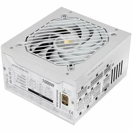 Fuente de Alimentación Mars Gaming MPB1000PSI/ 1000W/ Ventilador 14cm/ 80 Plus Gold/ Blanca - Imagen 7