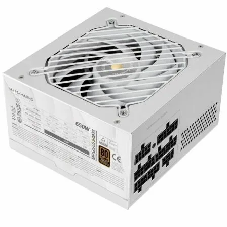 Fuente de Alimentación Mars Gaming MPB650SIM/ 650W/ Ventilador 12cm/ 80 Plus Bronze/ Blanca - Imagen 4