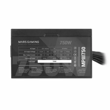 Fuente de Alimentación Mars Gaming MPIII750/ 750W/ Ventilador 12cm - Imagen 8