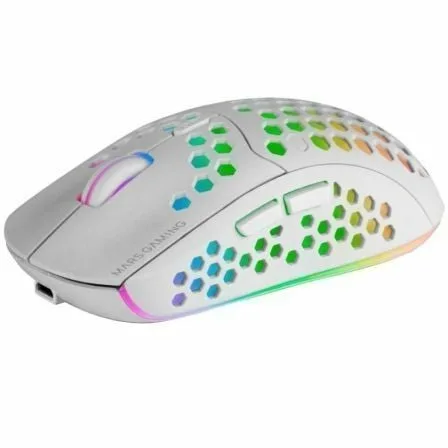 Ratón Gaming Inalámbrico Mars Gaming MMW3W/ Batería recargable/ Hasta 3200 DPI/ Blanco - Imagen 8