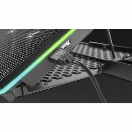 Soporte Refrigerante Mars Gaming MNBC13 para Portátiles hasta 17"/ Iluminación LED - Imagen 9