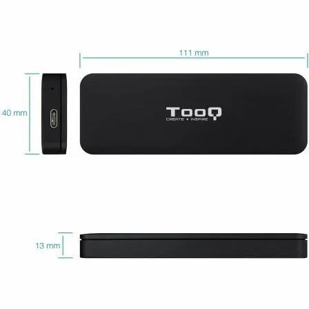 Caja Externa para Disco SSD M.2 NVMe TooQ TQE-2280B/ USB 3.1/ Sin tornillos - Imagen 8