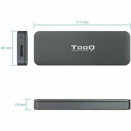 Caja Externa para Disco SSD M.2 SATA TooQ TQE-2281G/ USB 3.0/ Sin tornillos - Imagen 8
