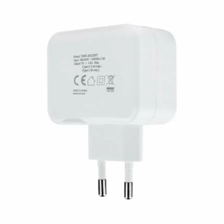 Cargador de Pared TooQ TQWC-2SC02WT/ 1xUSB Tipo-C/ 1x USB/ 27W - Imagen 8
