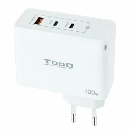 Cargador de Pared GaN TooQ TQWC-GANQC2PD100W/ 2xUSB Tipo-C/ 1xUSB/ 100W - Imagen 7